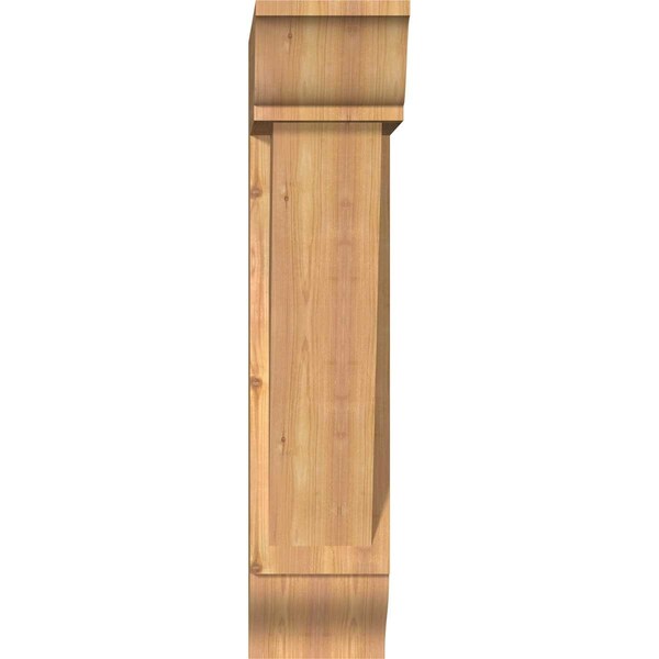 Traditional Traditional Smooth Bracket W/ Offset Brace, Western Red Cedar, 7 1/2W X 22D X 34H